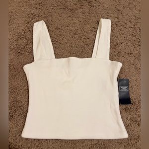 Abercrombie cropped square neck tank